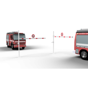 Height restriction barrier | cross tube length: 4000 mm | for padlock | for casting in concrete